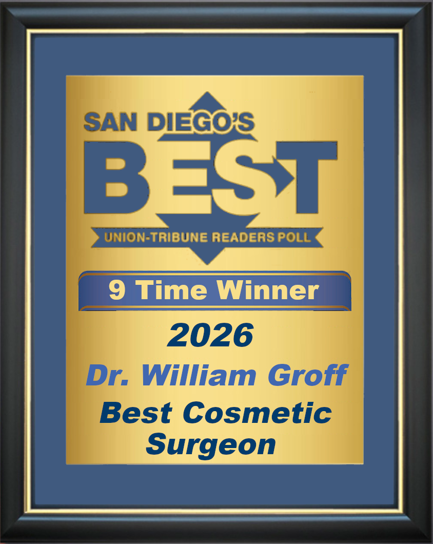 Dr William Groff: 2026 winner of Best Cosmetic Surgeon - San Diego best2