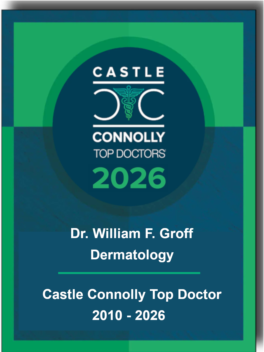 Dr William Groff: 2026 Top Doctor Dermatology misc1